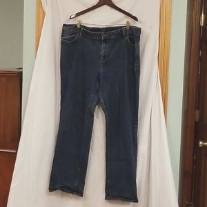 TALBOTS W-Heritage Straight Jean's Dark Wash Denim
